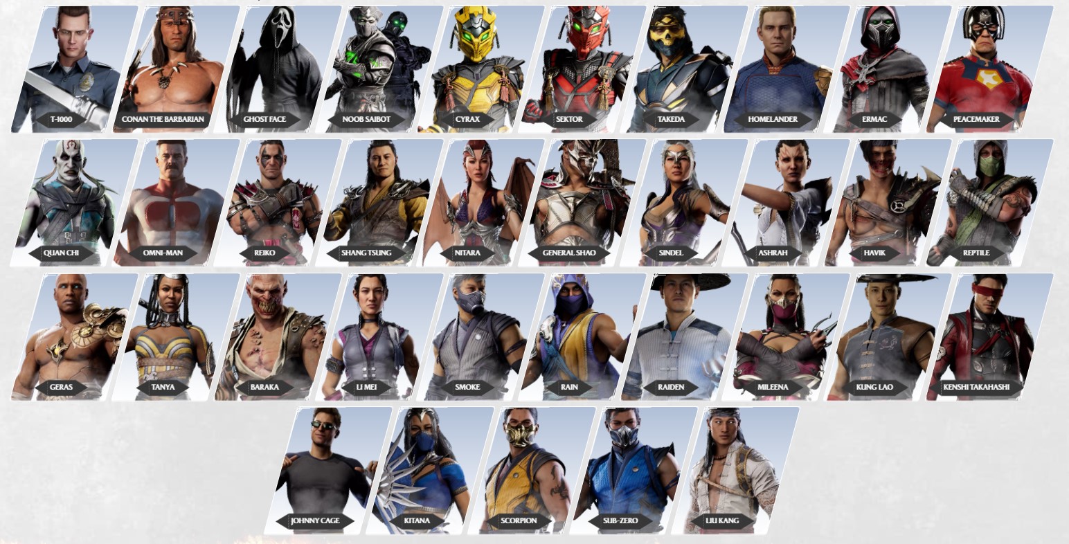 Mortal Kombat Characters