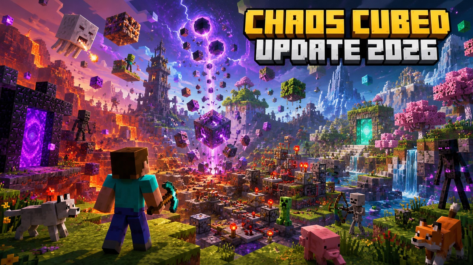 Minecraft Chaos Cubed: Sulfur Caves, Cubes & Chaos