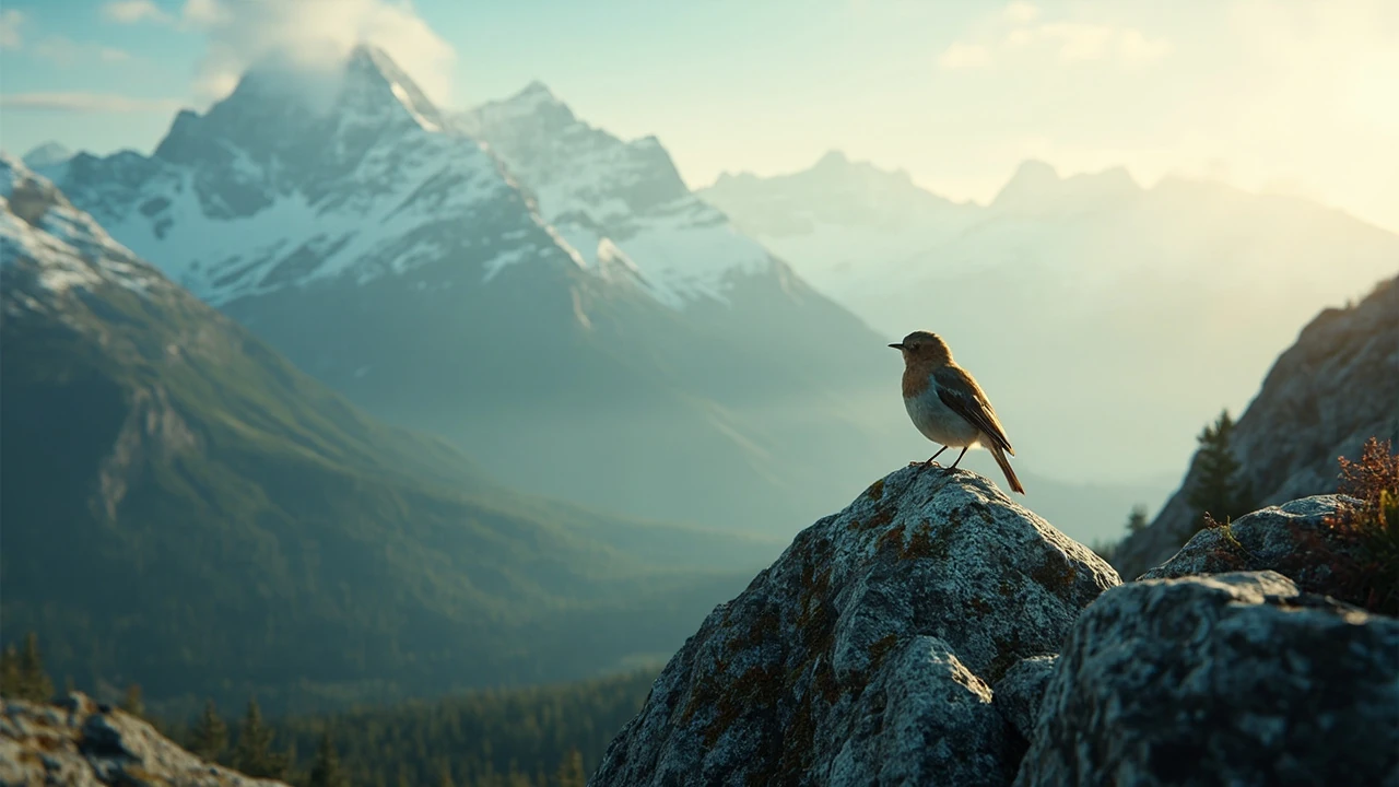The bird in the mountains: design notes for a GameDev environmental storytelling piece
