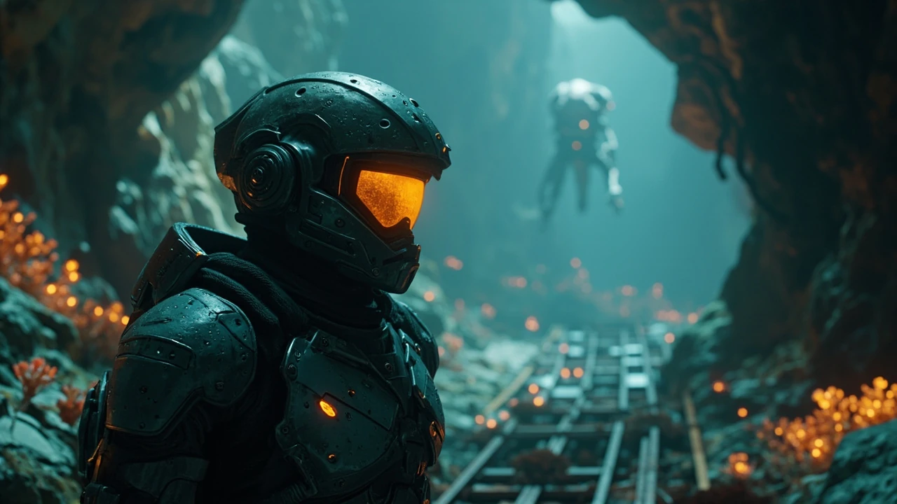 Editorial hero image illustrating a metroid dread walkthrough route across the planet ZDR
